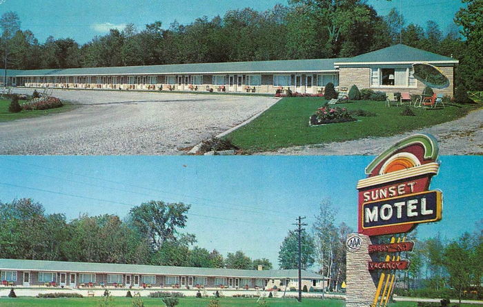 Sunset Motel - Old Postcard View